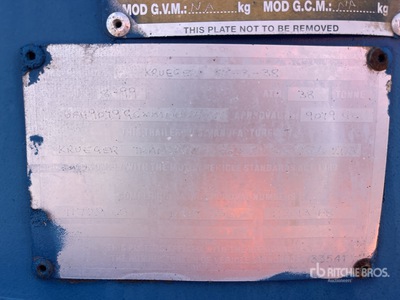 1999 Krueger 12.2 m Tri/A Step Deck Container Trailer