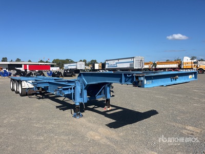 1999 Krueger 12.2 m Tri/A Step Deck Container Trailer