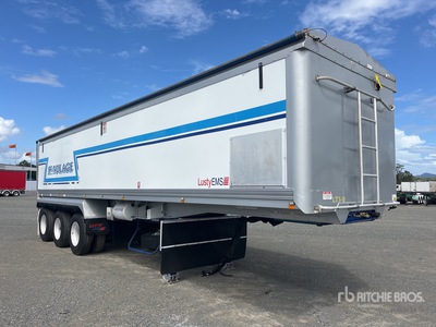 2018 Lusty EMS 10 m Tri/A End Dump Trailer