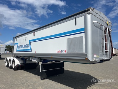 2018 Lusty EMS 8.2 m Tri/A B-Double Lead Sliding End Dump Trailer