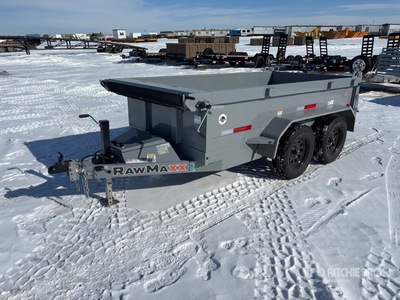 2026 RAWMAXX SDX10BP7K 10 ft T/A Remorque à Benne Utilitaire (Unused)