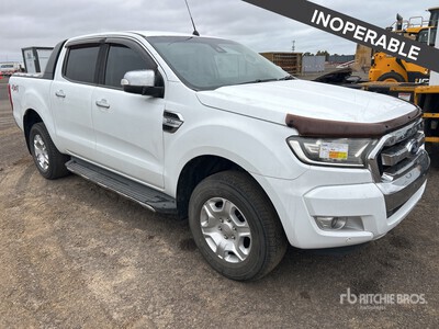 2017 Ford Ranger XLT 4x4 Dual Cab Pickup (Inoperable)
