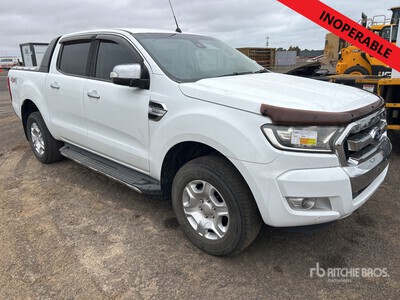2018 Ford Ranger XLT 4x4 Dual Cab Pickup (Inoperable)