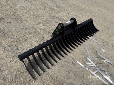 2026 Haener HBR2000-P65A Lifting Râteau de pelleteuse (Unused)