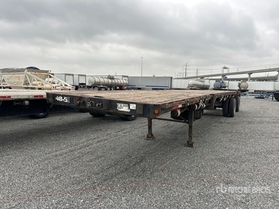 1995 Fontaine FTW-58048WSA 80000 lb 48 ft T/A Spread Axle Remorque à plateau