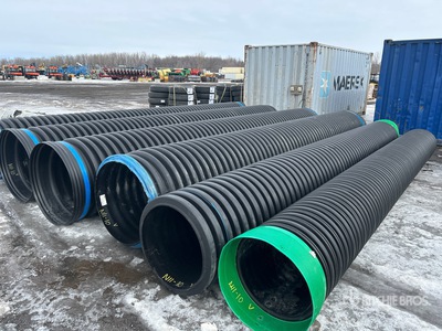 Quantity of (6) 20 ft PVC pipes
