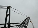 Crane Superstructure with Pendant Line (Boom Tension Line)