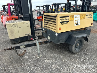 2006 Atlas Copco XAS97 185 cfm Mobile コンプレッサー (Inoperable)