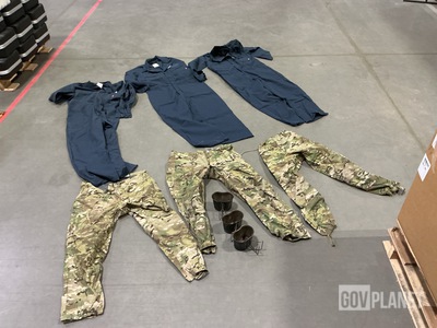 (49) Pairs of Utility Coveralls, (30) Water Canteen Cups & Assorted Items