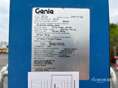2019 Genie GR20 Vertical Mast Lift