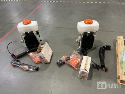 (2) STIHL SR 420 Backpack Mist Blower Sprayers