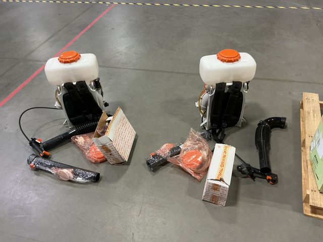 (2) STIHL SR 420 Backpack Mist Blower Sprayers (2) STIHL SR 420 Backpack Mist Blower Sprayers