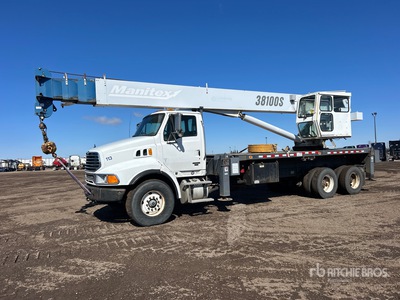 Manitex 38100S Straight Boom on 2007 Sterling L9500 6x4 Boom Truck