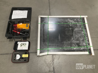 (1) Laboratory Apparatus Stand, (2) Multimeters & Assorted Items