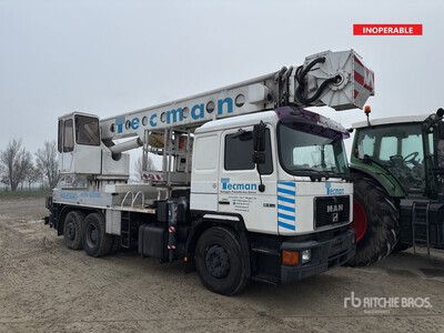 1994 Multitel Pagliero J334 TA on 1987 MAN 19.362 6x2 Arbeitsbühne-Lkw (Inoperable)