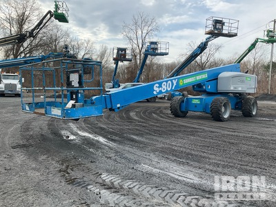 2014 Genie S-80X 4WD Diesel Telescopic Boom Lift