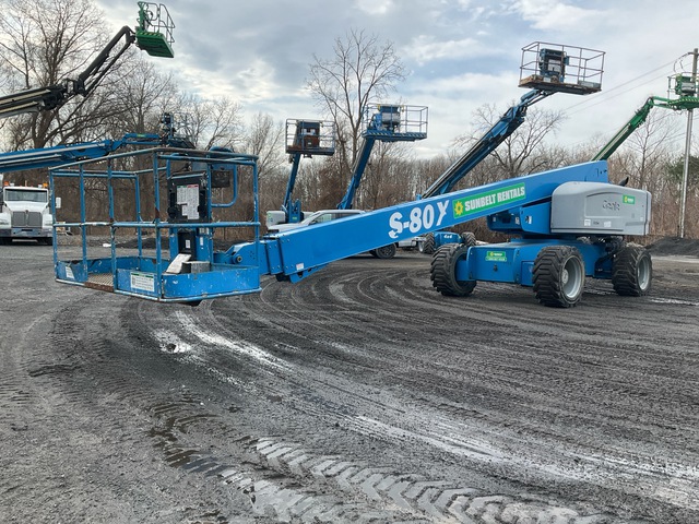 2014 Genie S-80X 4WD Diesel Telescopic Boom Lift