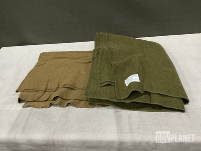 (68) Assorted Wool Bed Blankets