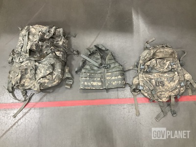 (225) Load Carriers, (78) Assault Packs & (37) Large Field Pack Sets