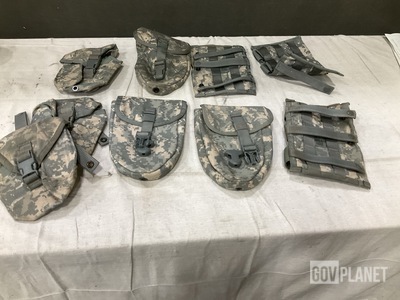 (50) M4 Three Mag Pouches, (81) Entrenching Tool Carriers & Assorted Items