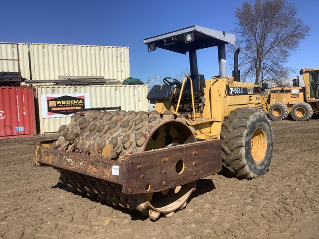 1995 Cat CP-563C Padfoot Drum Compactor