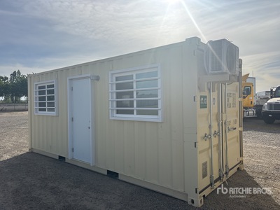 2026 20 ft x 8 ft 20 ft x 8 ft Skid-Mounted Storage Container Mobile Office (Unused)