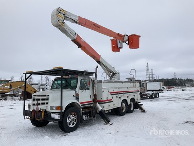 Posi-Plus 500-55-AM 68 ft on 2001 International 4900 6x4 Bucket Truck