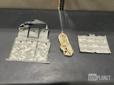 (50) Bandoleer Ammunition Pouches, (88) Hand Grenade Pouches & Assorted Items