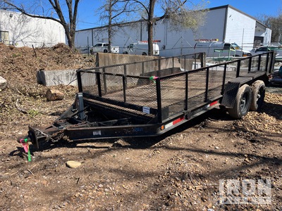 1996 Hurst Trailer Tandem 57254 16 ft T/A Utility Trailer
