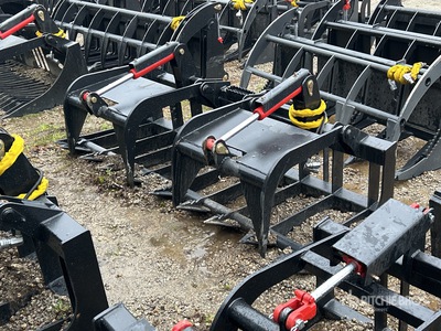All-Star 80 in Root Rake Skid Steer Grapple