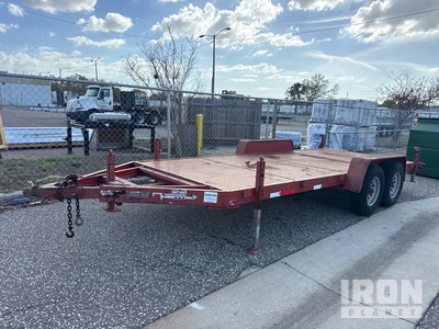 2005 Hoop 18 ft T/A Flatbed Trailer