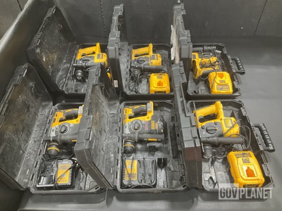 (6) Dewalt DC212 Hammer Drills