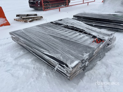 Quantity of (3) 2026 Suihe NG-14D -2 Wrought Iron Bi-Parting 14 ft Driveway Gate (Unused)