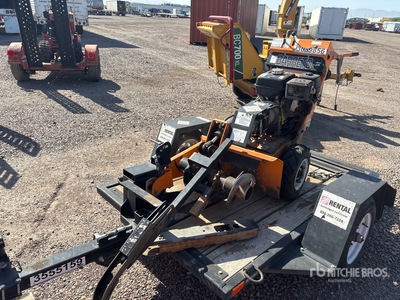 Barreto E924 Walk Behind Trencher w/2021 Barreto Trailer