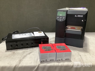 (1) Amplifier, (1) Label Printer, (11) Action Cameras & Assorted Items