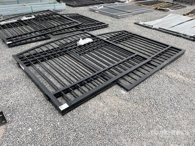 Quantity of (2) 2026 Suihe SG-14B-2 Wrought Iron Bi-Parting 14 ft Brama wjazdowa (Unused)
