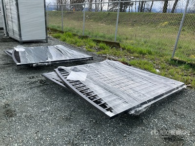 Quantity of (2) 2026 Suihe SG-14B-2 14 ft x 7 ft Wrought Iron Bi-Parting Driveway Gate (Unused)