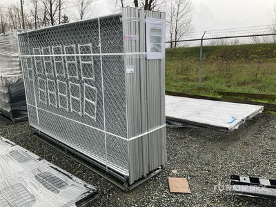 Quantity of (20) 2026 Suihe SF-D-20 10 ft x 6 ft Temporary Site Fence (Unused)