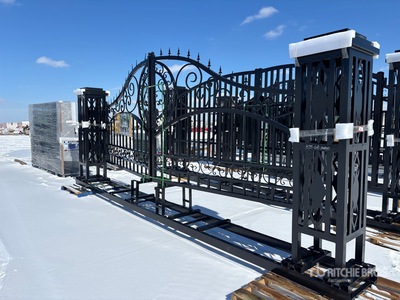 2026 Suihe NFG-20FGP-D03 20 ft Wrought Iron Bi-Parting Driveway Gate (Unused)