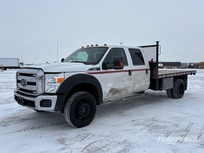 2016 Ford F-550 XLT 4x4 Crew Cab Flatbed Truck