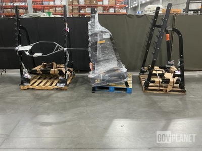 (3) Power Racks & (1) Hexagon Barbell