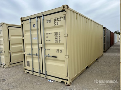 2024 20 ft Standard Double Door Storage Container (Unused)