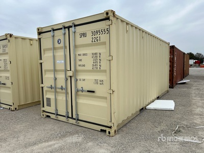 2024 20 ft Standard Double Door Storage Container (Unused)