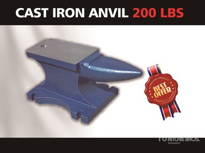 2026 suhivelee A200 200 lb Cast Iron Anvil Utensili (Unused)