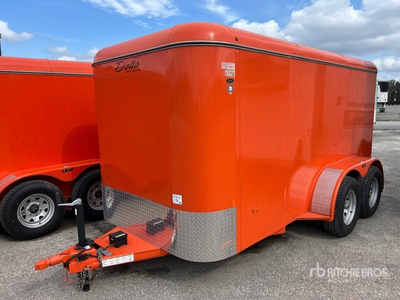 2024 Delta Manufacturing, Inc 12 ft T/A مقطورة ذو كبينة مغلقة