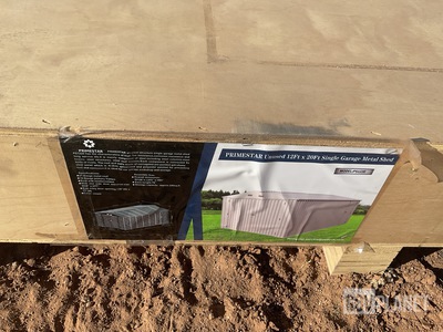 Primestar PS1220 Single Garage Metal Shed - Unused