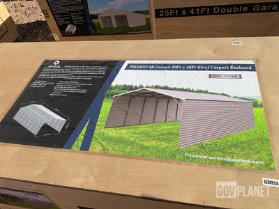 Primestar PS2040B Steel Carport Enclosed - Unused