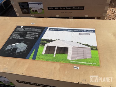 Primestar PS2322 Double Garage Metal Shed - Unused