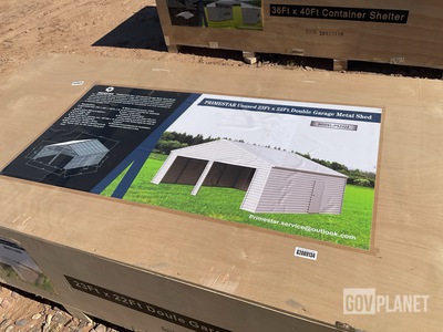 Primestar PS2322 Double Garage Metal Shed - Unused