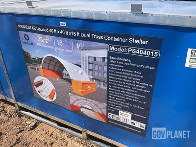 Primestar PS404015 Dual Truss Container Shelter - Unused